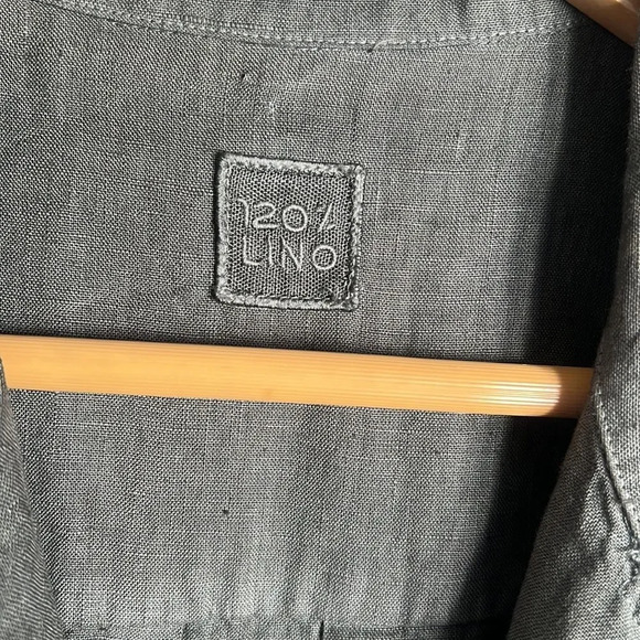 120% lino linen jumpsuit gray - Picture 5 of 13